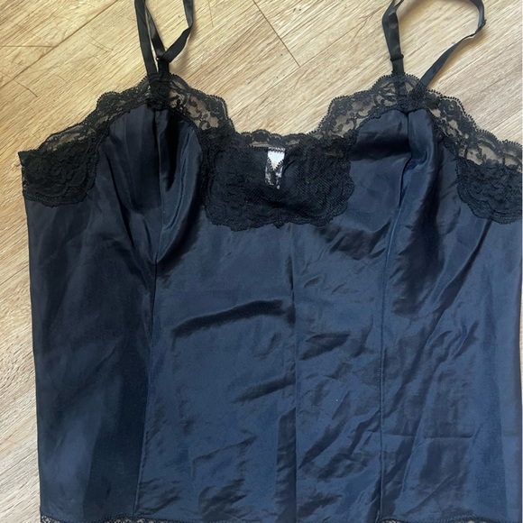 Vintage Barbazon Black Lace Trim Camisole - Picture 3 of 5